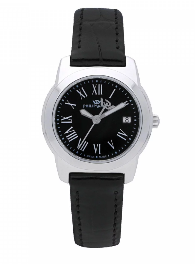 La passione per il tempo - - Philip Watch Donna R8251495501 Cinturino Nero Numeri  Romani Data Nuovo