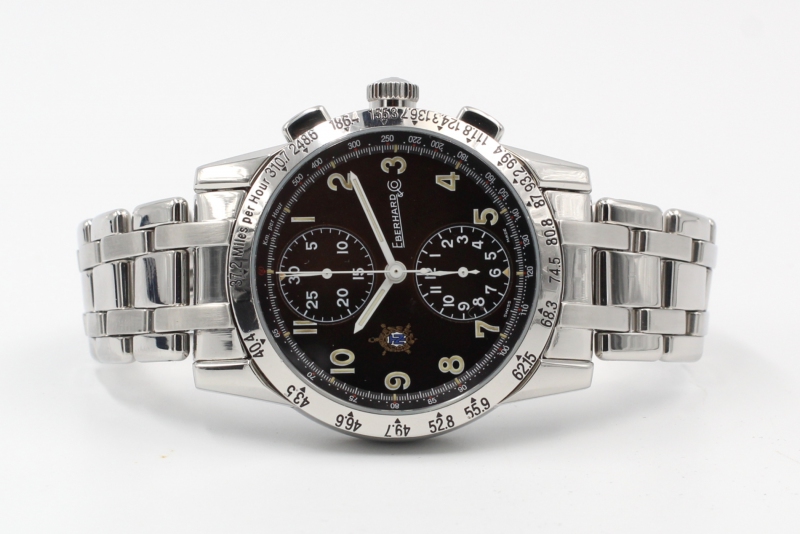 La passione per il tempo - - Eberhard \u0026 Co. Tazio Nuvolari Ref. 31030  Cronografo GARANZIA + Bracciale Acciaio