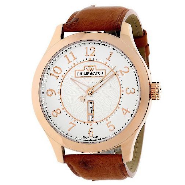 La passione per il tempo - - Philip Watch Admiral Ref. R8251100445 Cassa  Rosè Gold Cinturino Struzzo Daydate