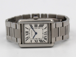 Cartier Tank Solo Ref. 3170 Garanzia Ufficiale Acciaio Quarzo
