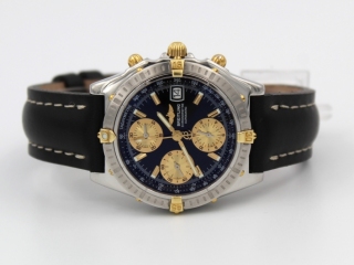 Breitling Chronomat Ref. B13352 Quadrante Nero Cavalieri in Oro Giallo 18Kt.