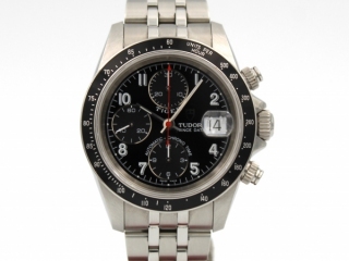 Tudor Chronograph Woods TIGER Prince Date Ref 79260 Quadrante Nero Full Set 