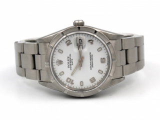 Rolex Date Oyster Perpetual Ref. 15210 Quadrante Bianco 34mm