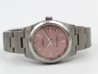 Rolex Oyster Lady Pink Ref. 124200 Anno 2021 FULL SET 34mm 
