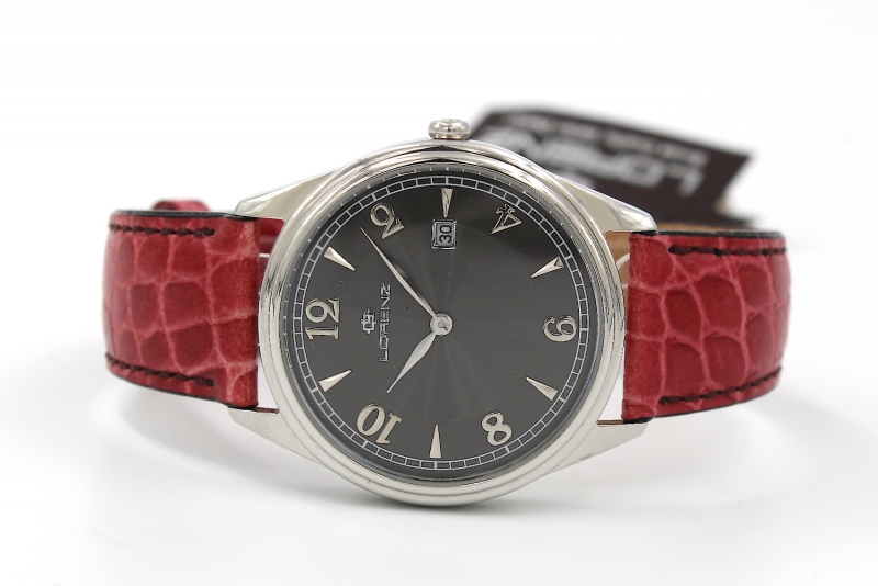 La passione per il tempo - - Lorenz Orologio Solo Tempo Elegante Cinturino  Pelle Quarzo 026981BB-N